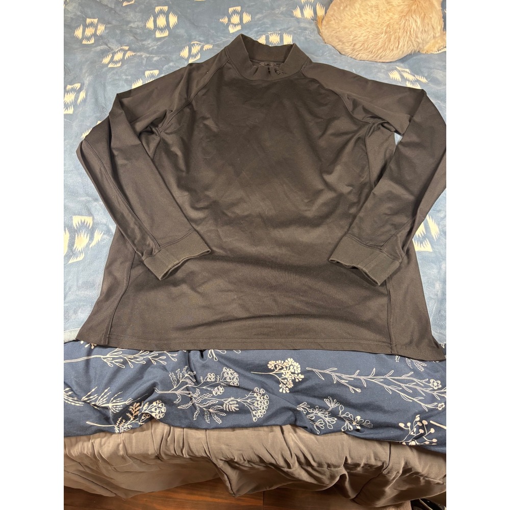 Zero Restriction Tour Series Mens XL Black Mock Neck Golf Pullover Shirt